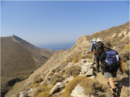 Figure 2. SOTA fieldtrip to see Cycladic subduction zone rocks on the island of Syros, Greece.