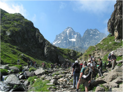  Figure 3. ILP Subduction channel workshop fieldtrip to the Monviso Ophiolite, W. Alps, Italy.