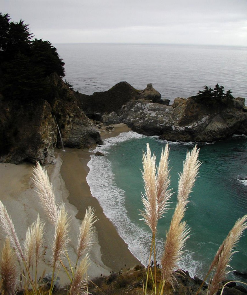 Figure 1. Deep crustal exposure of the Salinian Coast Ridge Belt at McWay’s fault, Santa Lucia Mountains. Photo credit: Mihai Ducea